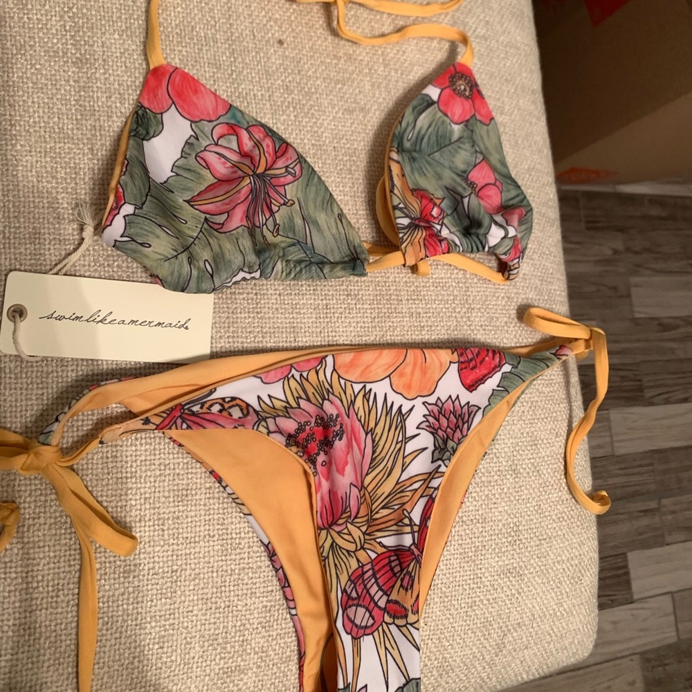 Swim Like a Mermaid Bikini Set // L top - M bottom